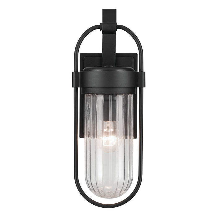 Kichler 59124BKT One Light Outdoor Wall Mount, Textured Black