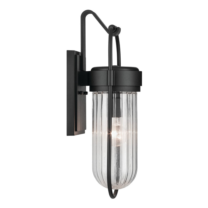 Kichler 59124BKT One Light Outdoor Wall Mount, Textured Black