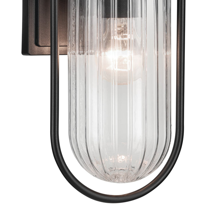 Kichler 59124BKT One Light Outdoor Wall Mount, Textured Black