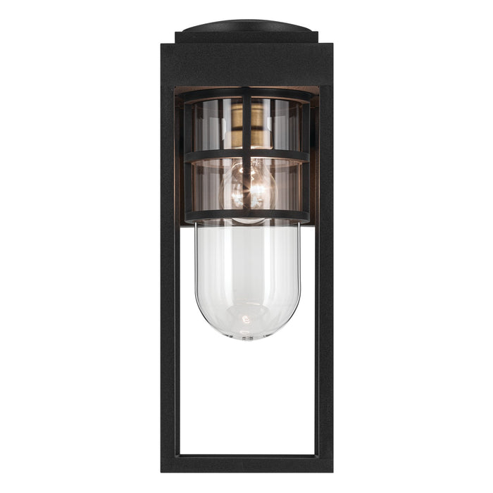 Kichler 59138BKT One Light Outdoor Wall Mount, Textured Black
