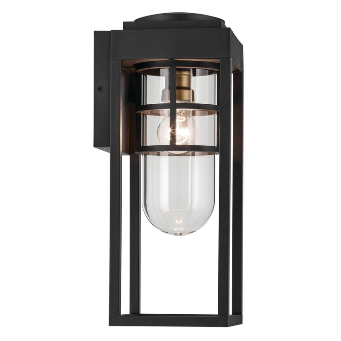 Kichler 59138BKT One Light Outdoor Wall Mount, Textured Black