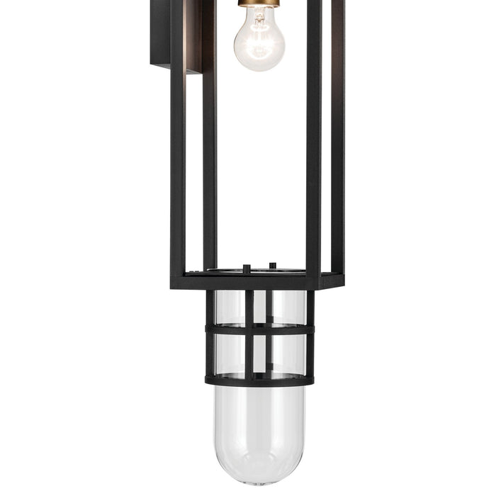 Kichler 59138BKT One Light Outdoor Wall Mount, Textured Black