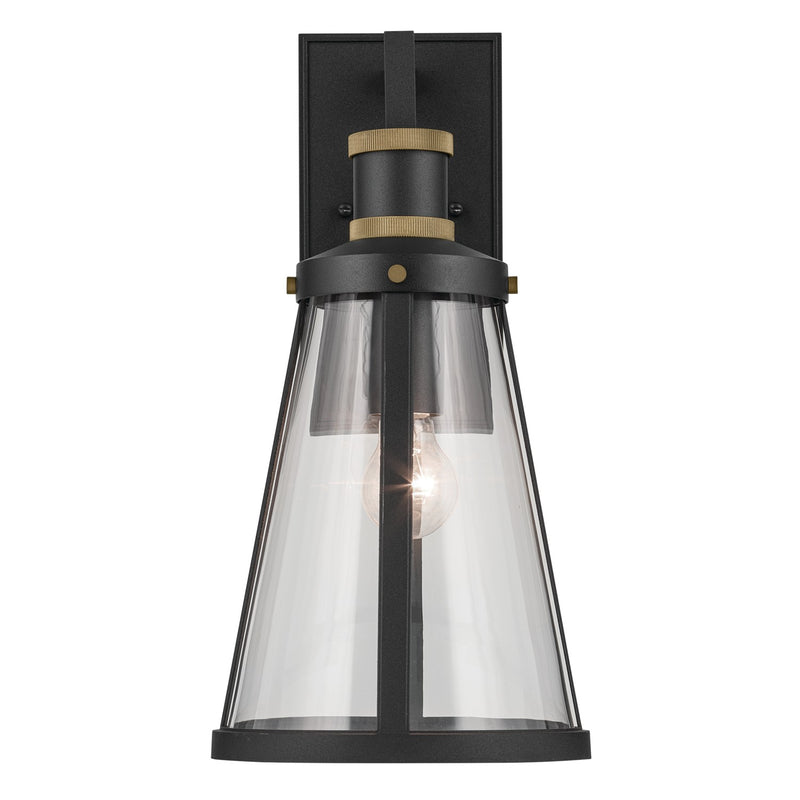 Kichler 59147BKT One Light Outdoor Wall Mount, Textured Black