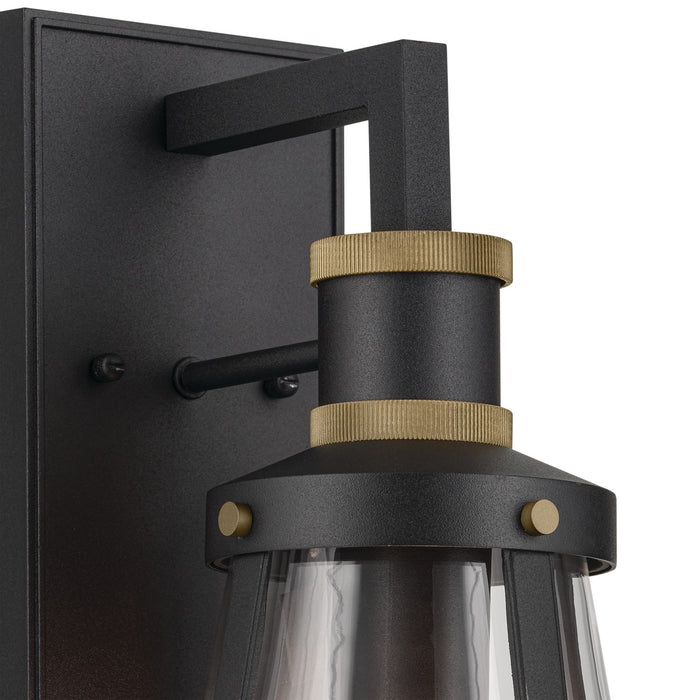 Kichler 59147BKT One Light Outdoor Wall Mount, Textured Black