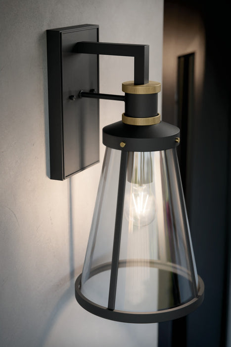 Kichler 59147BKT One Light Outdoor Wall Mount, Textured Black
