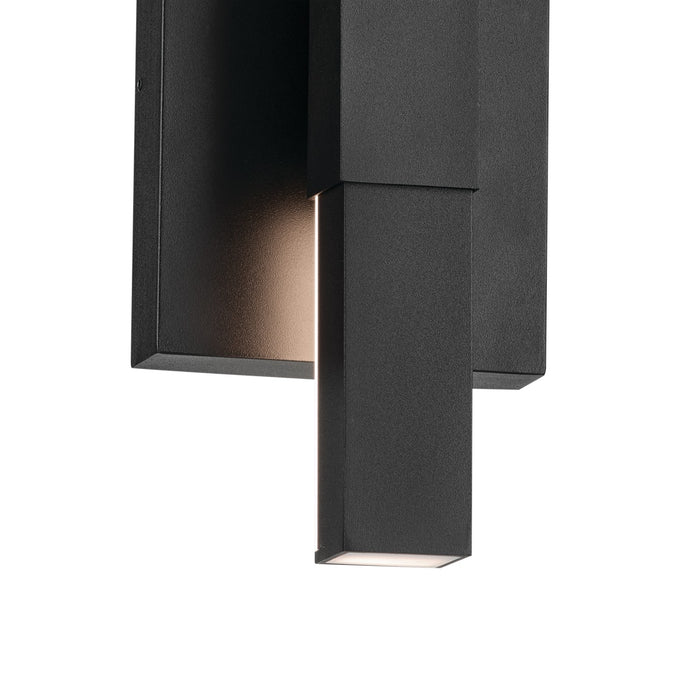 Kichler 59143BKT LED Outdoor Wall Mount, Textured Black