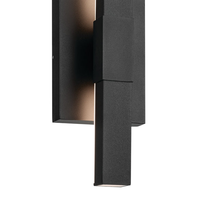 Kichler 59144BKT LED Outdoor Wall Mount, Textured Black