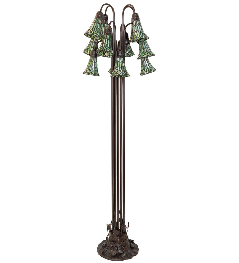 Meyda Tiffany 251701 12 Light Floor Lamp, Mahogany Bronze