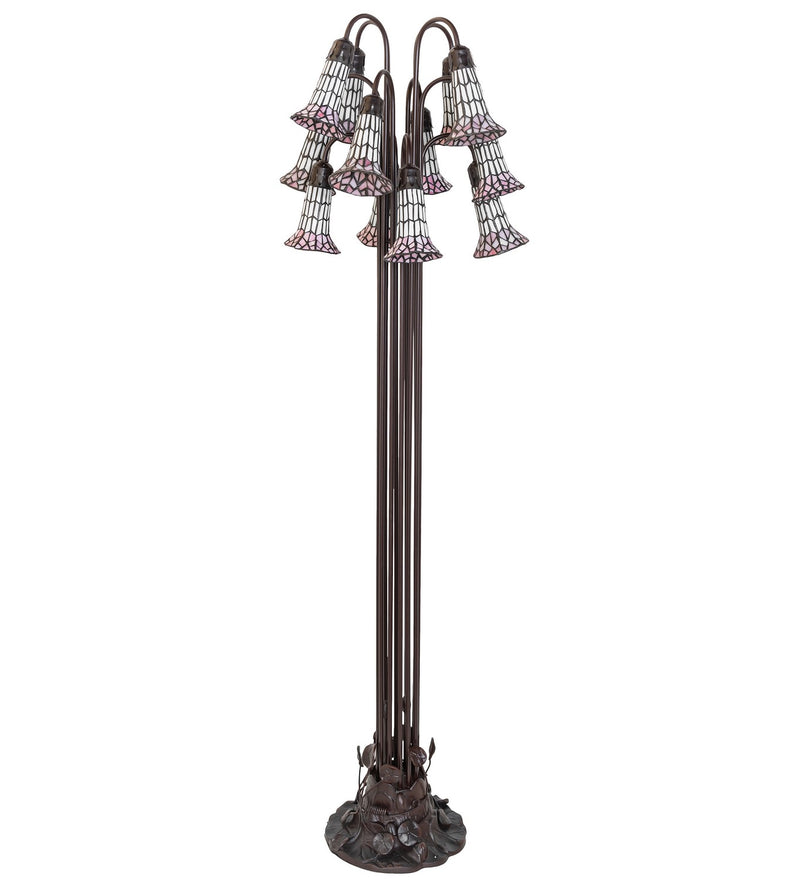 Meyda Tiffany 251703 12 Light Floor Lamp, Mahogany Bronze