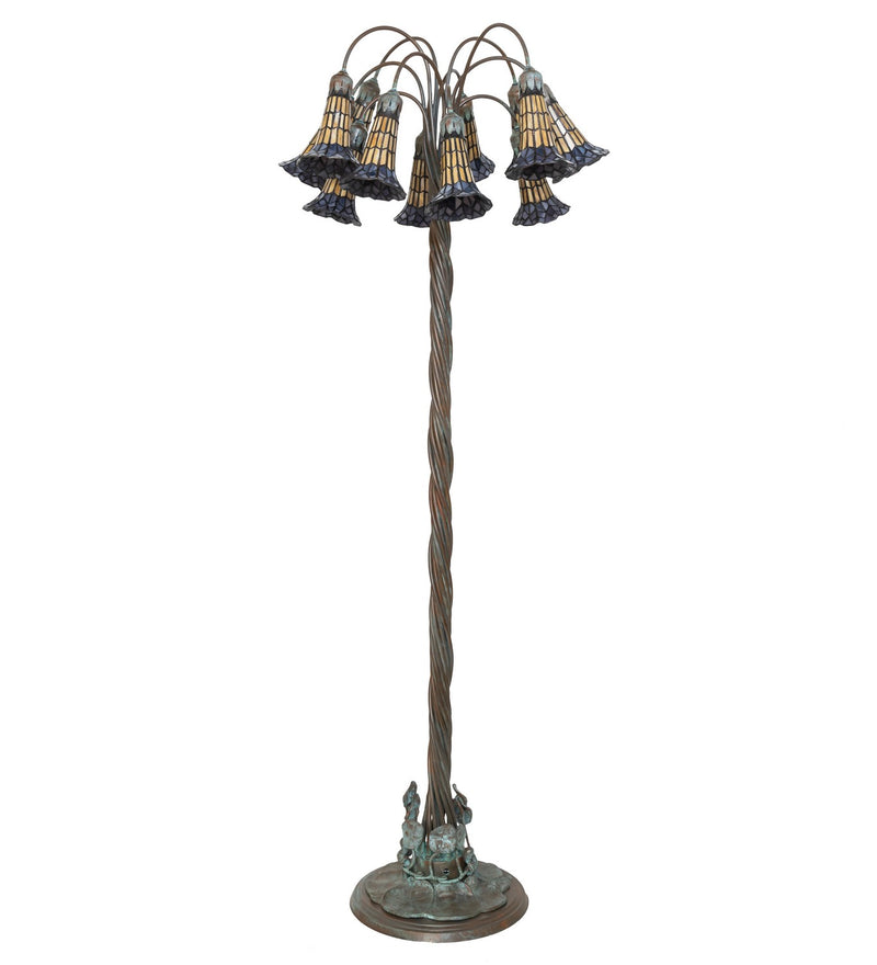 Meyda Tiffany 262125 12 Light Floor Lamp, Verdigris,Bronze