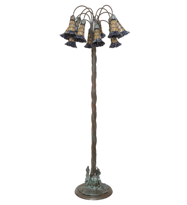 Meyda Tiffany 262125 12 Light Floor Lamp, Verdigris,Bronze