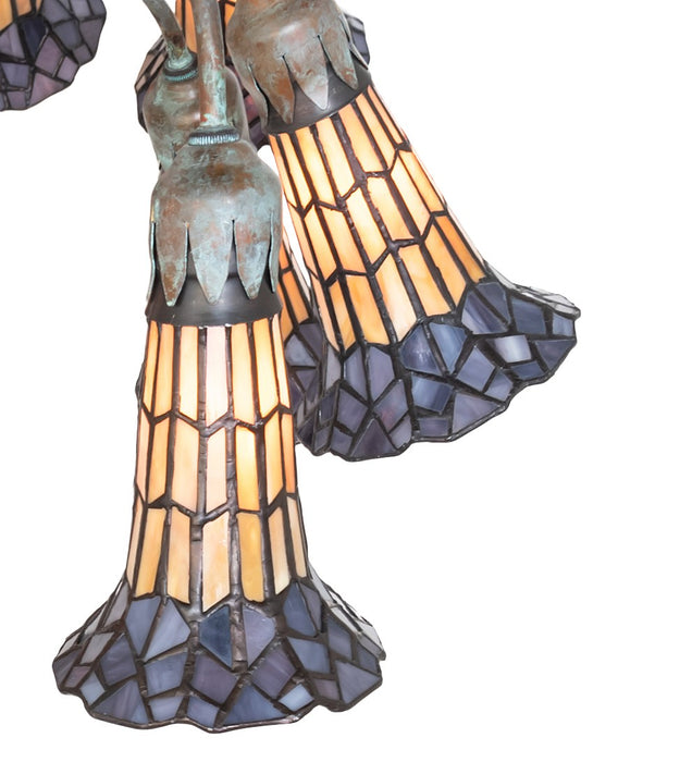 Meyda Tiffany 262125 12 Light Floor Lamp, Verdigris,Bronze
