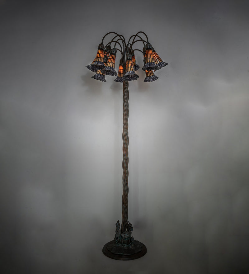 Meyda Tiffany 262125 12 Light Floor Lamp, Verdigris,Bronze