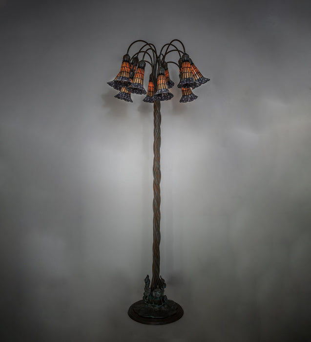 Meyda Tiffany 262125 12 Light Floor Lamp, Verdigris,Bronze