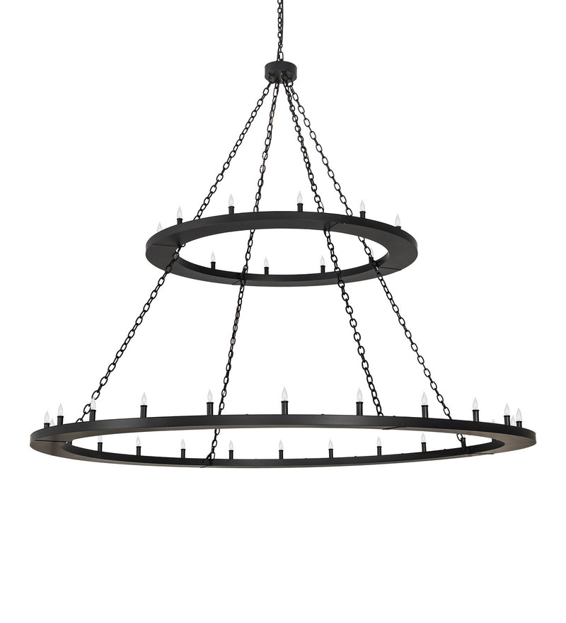 Meyda Tiffany 264297 36 Light Chandelier, Solar Black