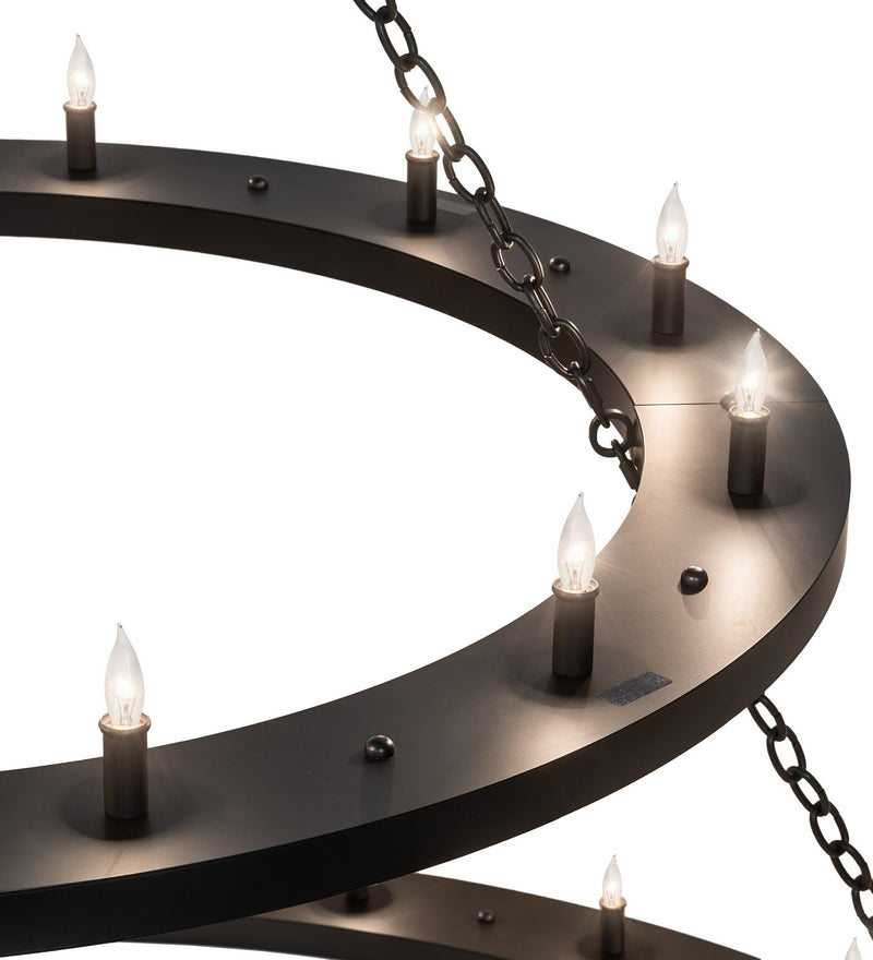 Meyda Tiffany 264297 36 Light Chandelier, Solar Black