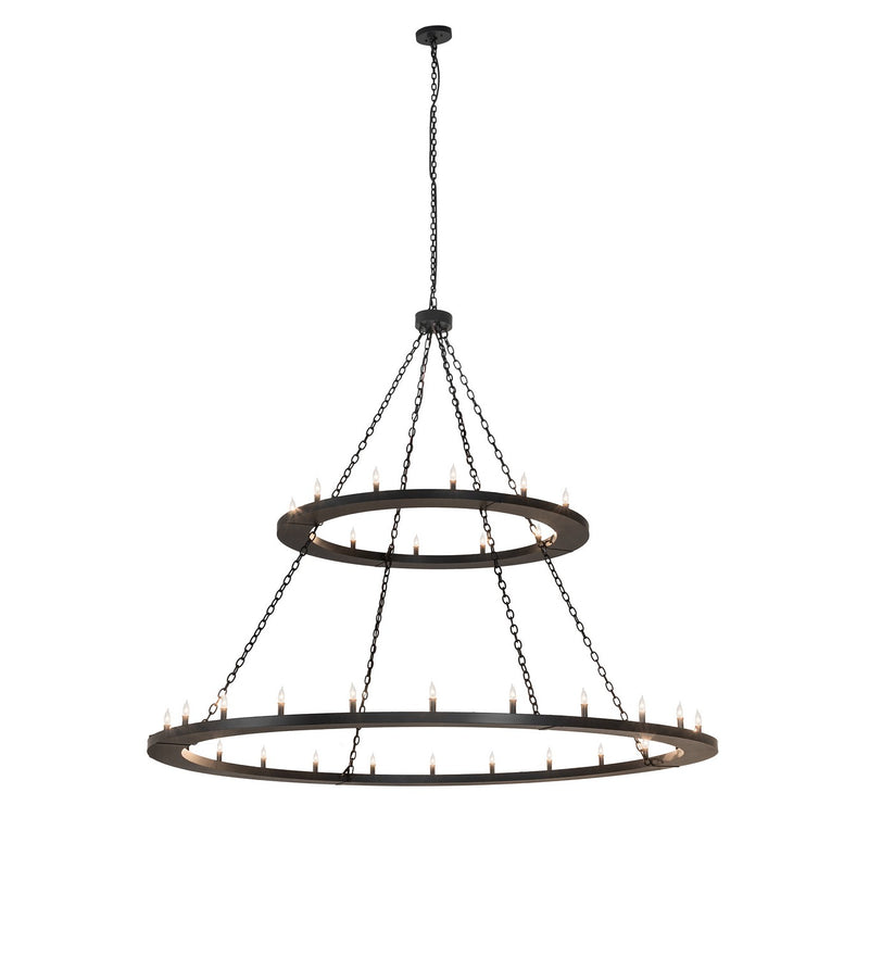 Meyda Tiffany 264297 36 Light Chandelier, Solar Black