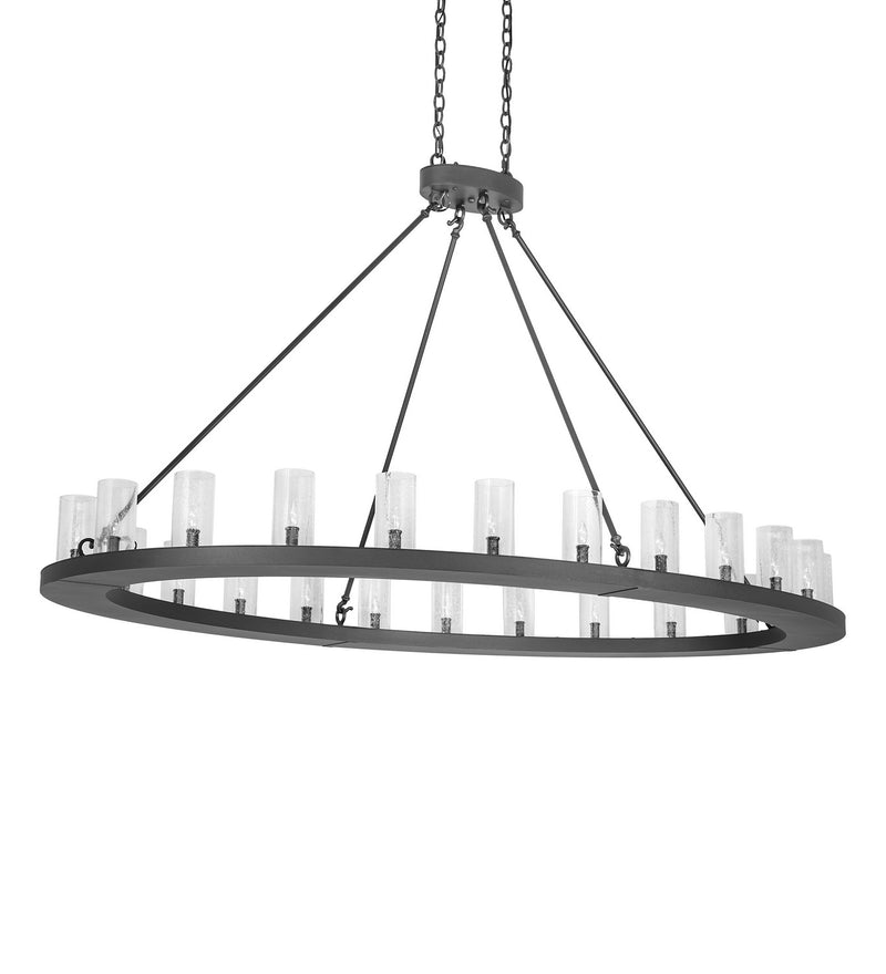 Meyda Tiffany 266798 24 Light Chandelier, Charred Iron