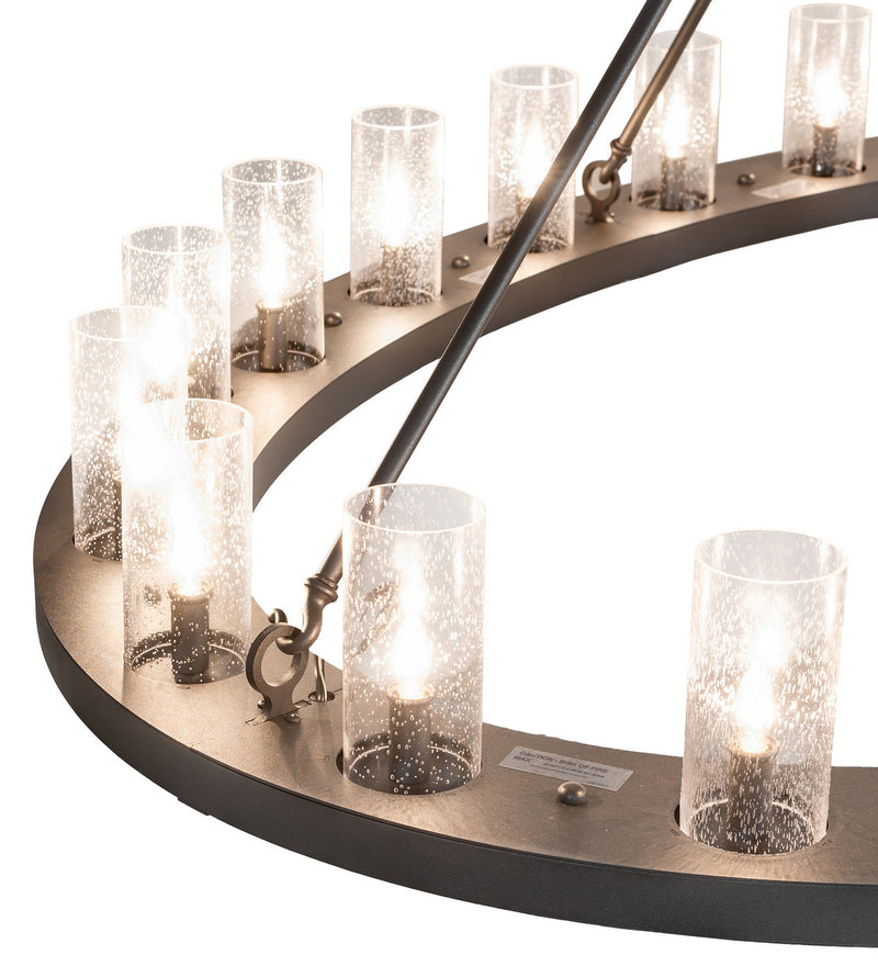 Meyda Tiffany 266798 24 Light Chandelier, Charred Iron