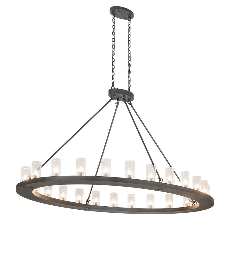 Meyda Tiffany 266798 24 Light Chandelier, Charred Iron