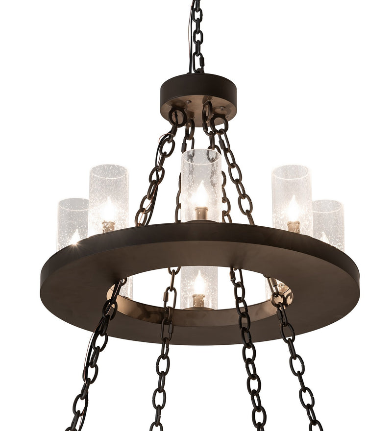 Meyda Tiffany 267293 LED Chandelier, Oil Rubbed Bronze