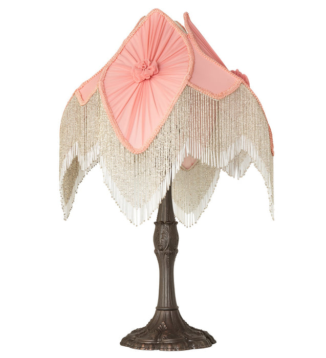 Meyda Tiffany 267683 One Light Table Lamp, Mahogany Bronze