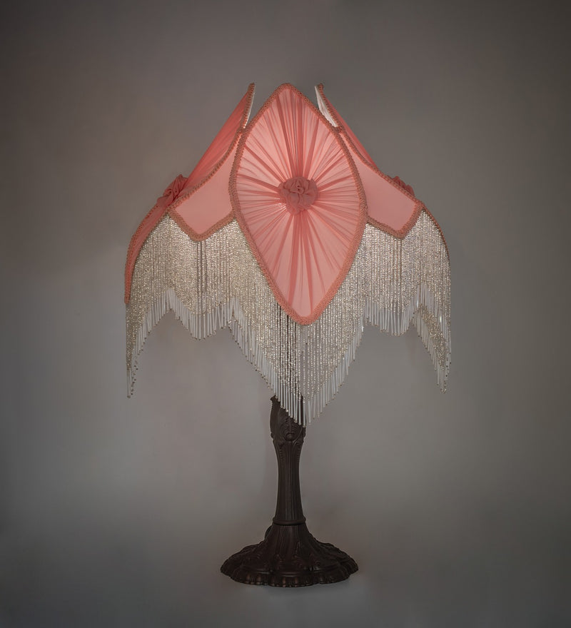 Meyda Tiffany 267683 One Light Table Lamp, Mahogany Bronze
