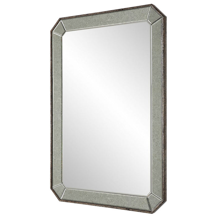 Uttermost 09927 Vanity Mirror, Antiqued Silver