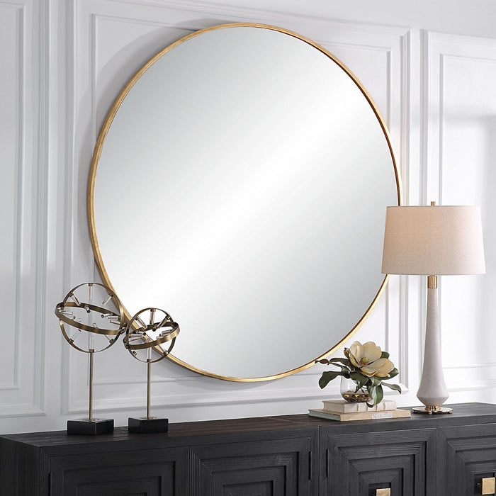 Uttermost 09928 Mirror, Antiqued Gold Leaf