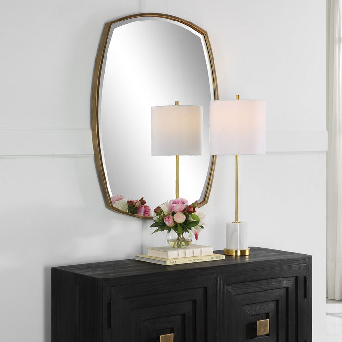 Uttermost 09929 Mirror, Antiqued Gold