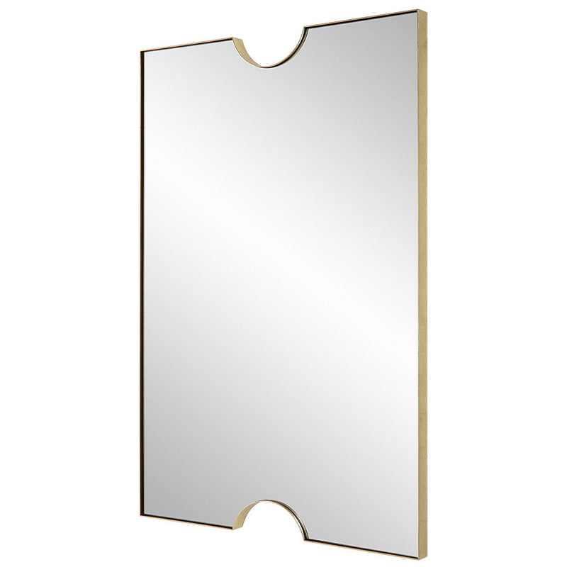 Uttermost 09933 Mirror, Metallic Gold Leaf