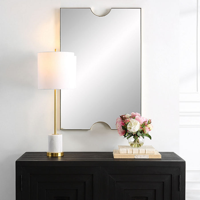 Uttermost 09933 Mirror, Metallic Gold Leaf