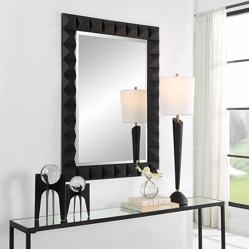 Uttermost 09941 Mirror, Matte Black