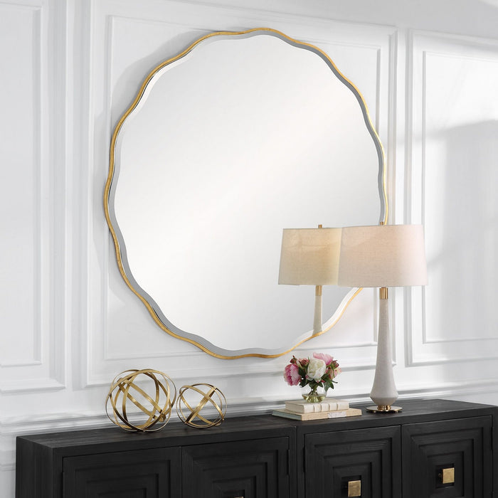 Uttermost 09943 Mirror, Aged Gold