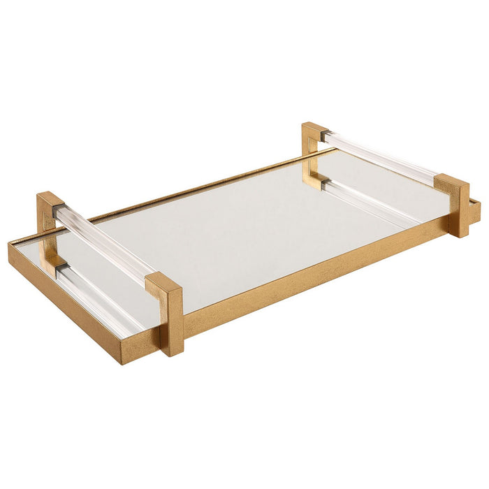 Uttermost 18083 Tray, Antiqued Gold Leaf