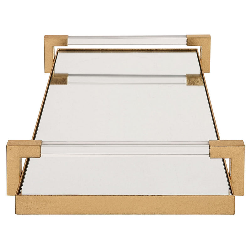 Uttermost 18083 Tray, Antiqued Gold Leaf