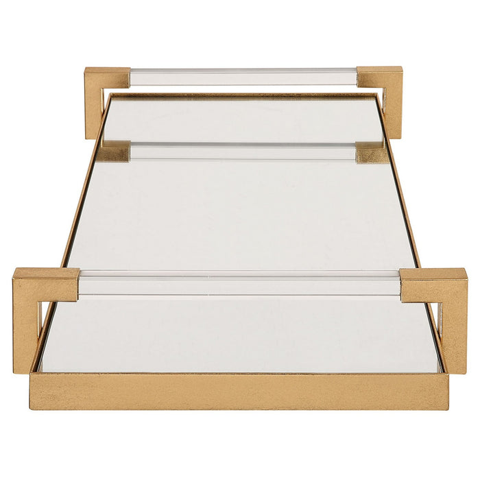Uttermost 18083 Tray, Antiqued Gold Leaf