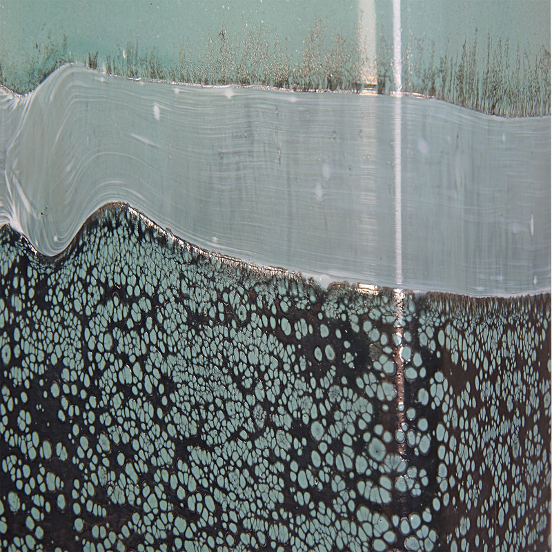 Uttermost 18096 Vases, Set Of 2, Aqua And Bronze