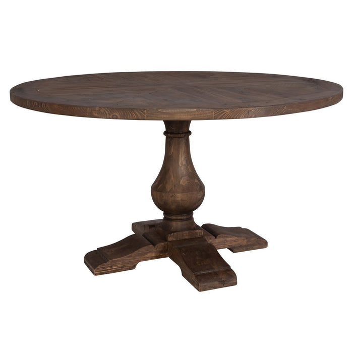 Uttermost 22926 Dining Table, Gray Wash To Highlight