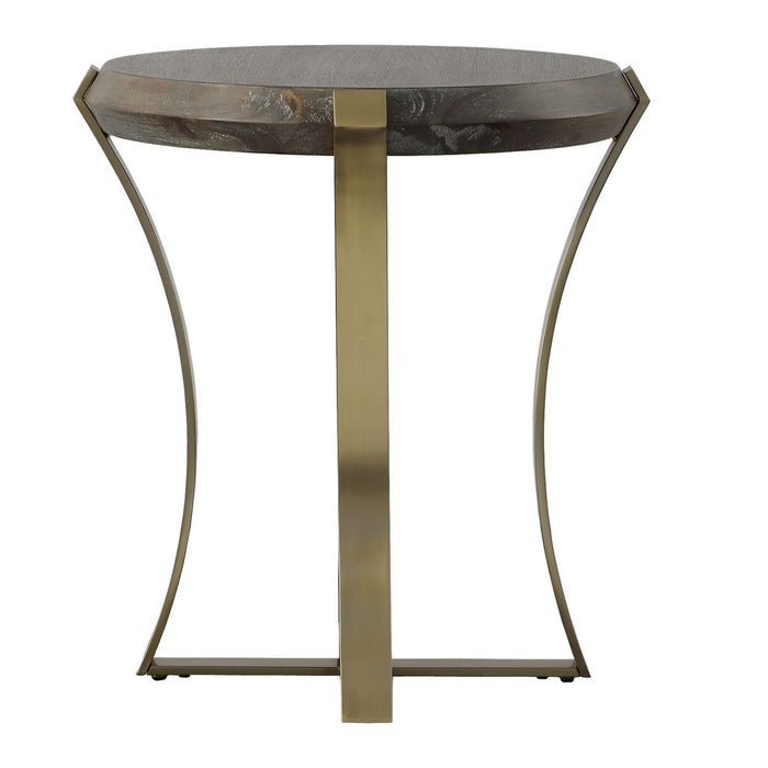 Uttermost 22940 Side Table, Brushed Brass
