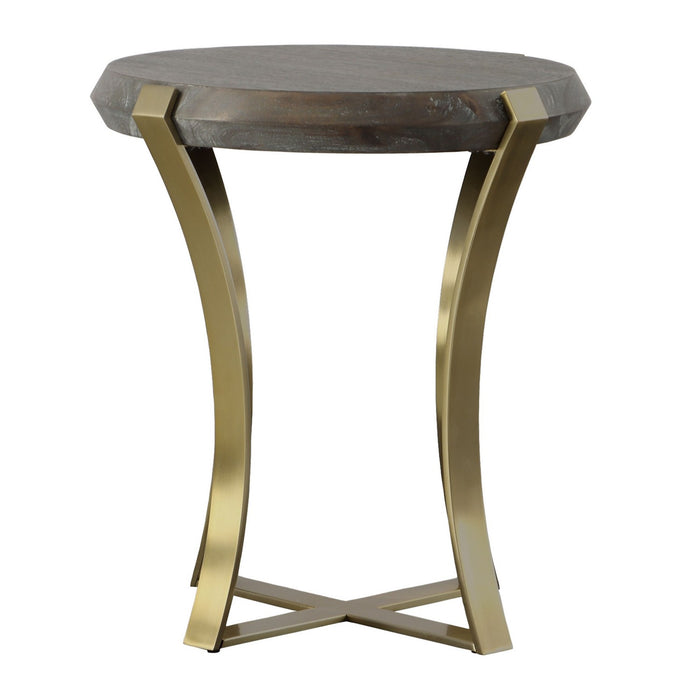 Uttermost 22940 Side Table, Brushed Brass