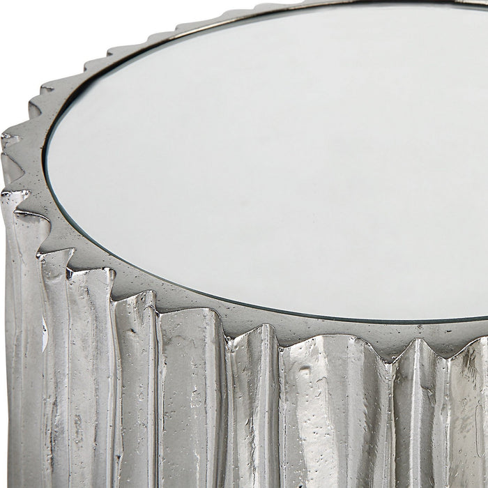 Uttermost 22950 Drink Table, Polished Dark Nickel