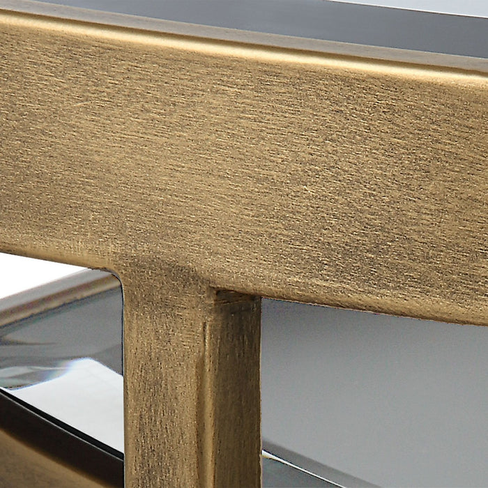 Uttermost 22957 Nesting Tables, Set Of 2, Antique Gold