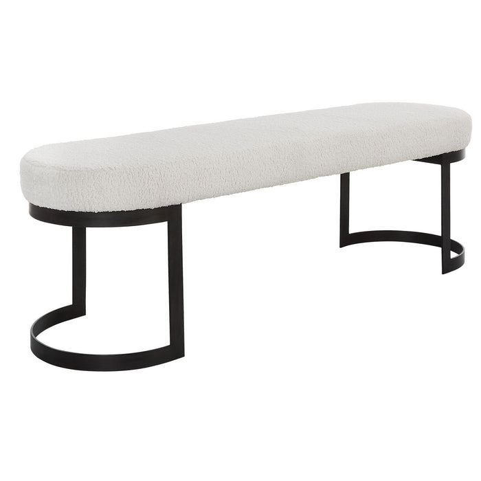Uttermost 23817 Bench, Matte Black