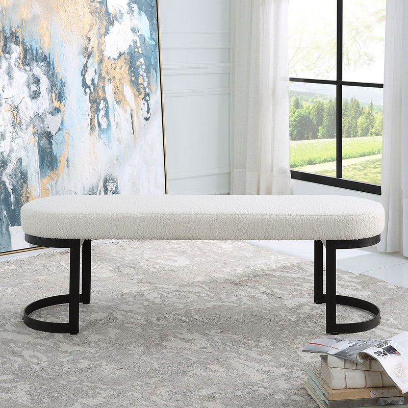 Uttermost 23817 Bench, Matte Black