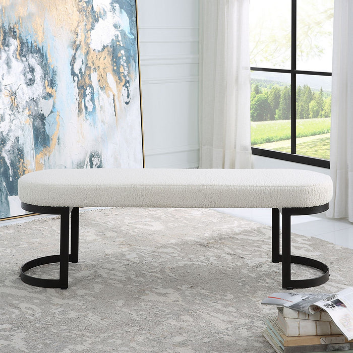 Uttermost 23817 Bench, Matte Black