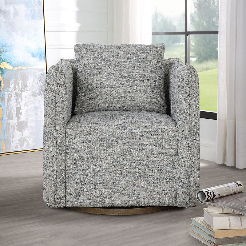 Uttermost 23820 Chair, Weathered Gray Stain