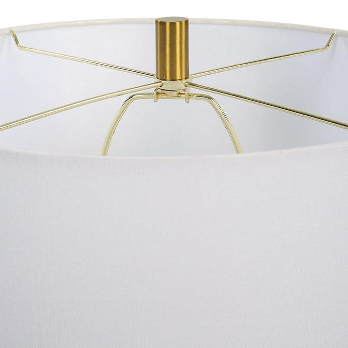 Uttermost 30203-1 One Light Table Lamp, Antiqued Brass