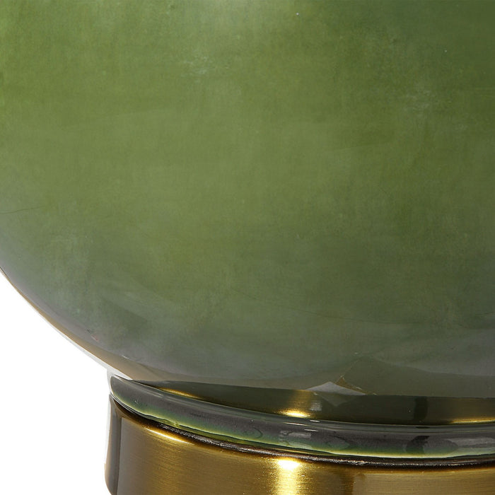 Uttermost 30203-1 One Light Table Lamp, Antiqued Brass