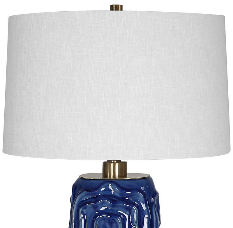 Uttermost 30221-1 One Light Table Lamp, Antiqued Brass